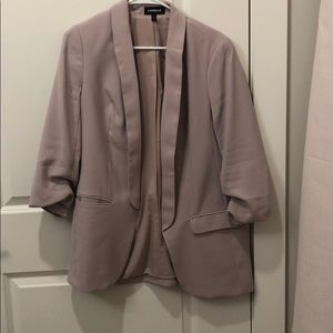Pink boyfriend blazer